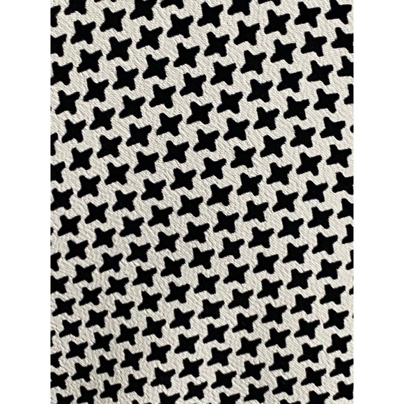 Zara Woman blouse Med black/white houndstooth long sleeve keyhole back top - Picture 11 of 12